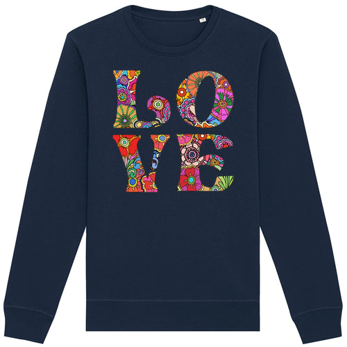 LOVE Floral Adult Sweatshirt