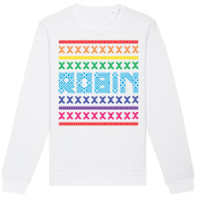 Load image into Gallery viewer, Personalised Retro Fairisle White Christmas Adult Sweatshirt