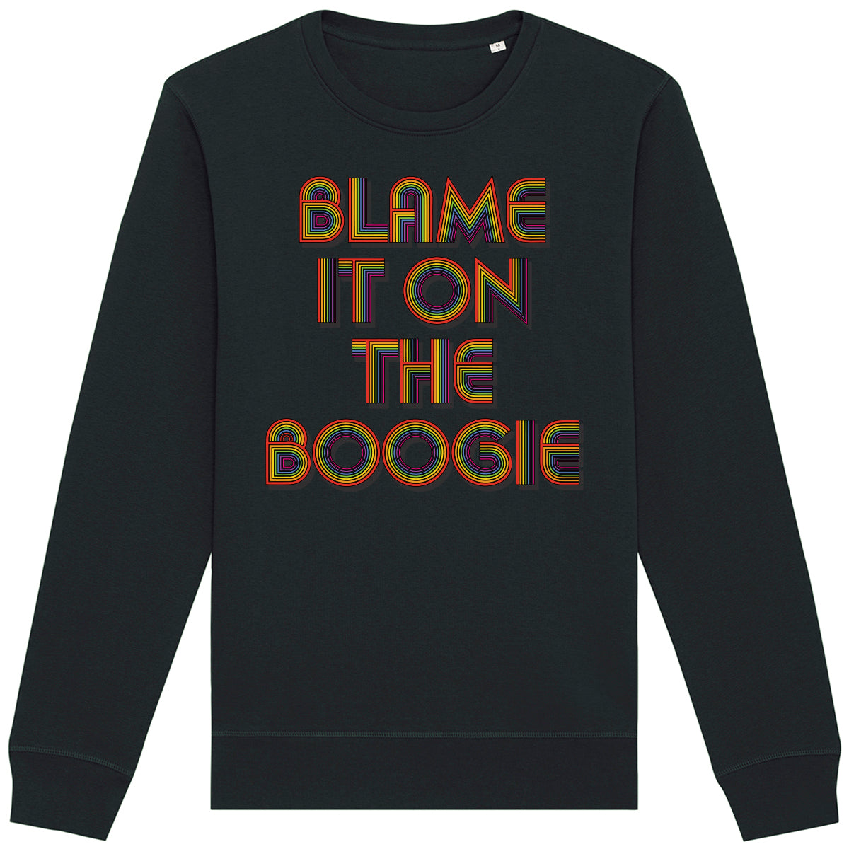 Blame It On The Boogie Black Adult Sweatshirt