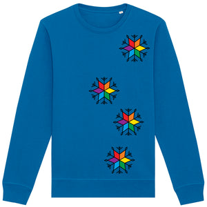 Christmas Rainbow Snowflakes Adult Sweatshirt