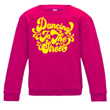 Load image into Gallery viewer, Dancing In The Street Curly Script Kids Sweatshirt