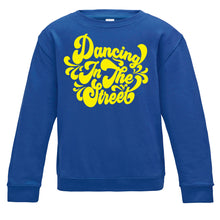 Load image into Gallery viewer, Dancing In The Street Curly Script Kids Sweatshirt