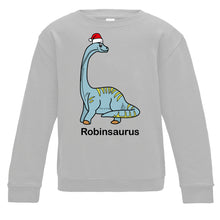 Load image into Gallery viewer, Personalised Diplodocus Kids Sweatshirt