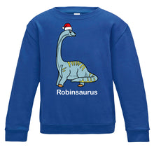 Load image into Gallery viewer, Personalised Diplodocus Kids Sweatshirt