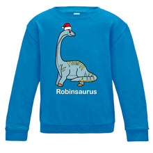 Load image into Gallery viewer, Personalised Diplodocus Kids Sweatshirt