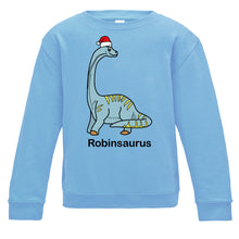 Load image into Gallery viewer, Personalised Diplodocus Kids Sweatshirt