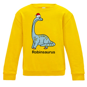 Personalised Diplodocus Kids Sweatshirt