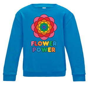 Flower Power Kids Sweatshirt