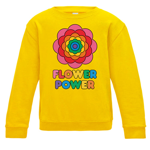 Flower Power Kids Sweatshirt
