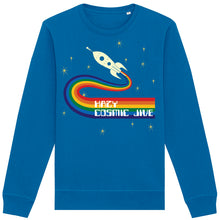 Load image into Gallery viewer, Hazy Cosmic Jive Glow in the Dark Adult Sweatshirt