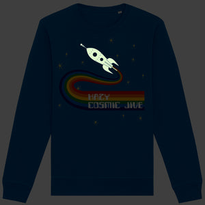 Hazy Cosmic Jive Glow in the Dark Adult Sweatshirt