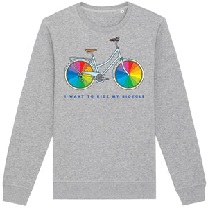I Want To Ride My Bicycle Adult Sweatshirt