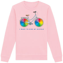 Load image into Gallery viewer, I Want To Ride My Bicycle Adult Sweatshirt