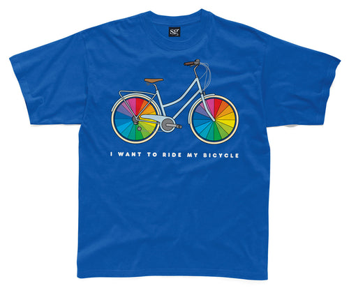 I Want To Ride My Bicycle Kids T-Shirt