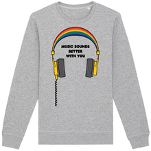 Load image into Gallery viewer, Music Sounds Better Adult Sweatshirt