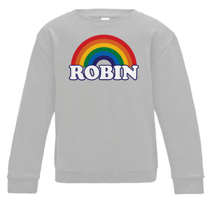 Personalised Rainbow Kids Sweatshirt