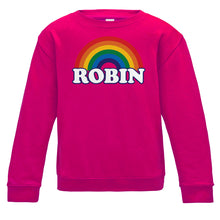 Load image into Gallery viewer, Personalised Rainbow Kids Sweatshirt