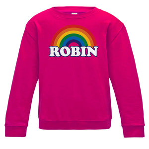 Personalised Rainbow Kids Sweatshirt