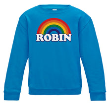 Load image into Gallery viewer, Personalised Rainbow Kids Sweatshirt