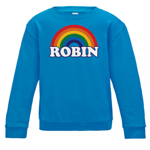 Personalised Rainbow Kids Sweatshirt
