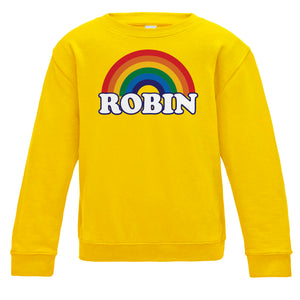 Personalised Rainbow Kids Sweatshirt