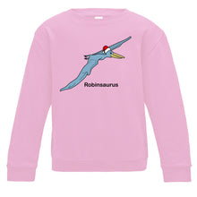 Load image into Gallery viewer, Personalised Christmas Pterodactyl Kids Sweatshirt