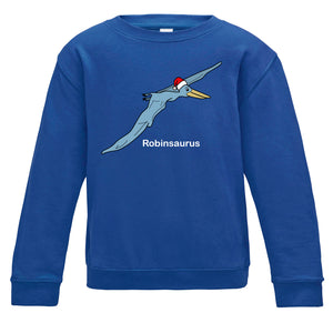 Personalised Christmas Pterodactyl Kids Sweatshirt