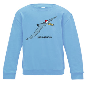 Personalised Christmas Pterodactyl Kids Sweatshirt