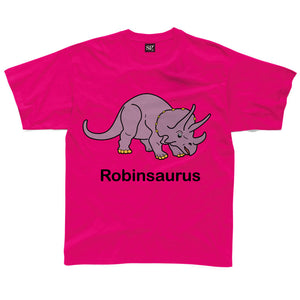 Personalised Triceratops Kids T-Shirt