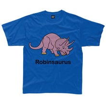 Load image into Gallery viewer, Personalised Triceratops Kids T-Shirt