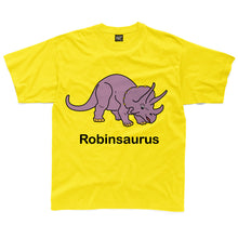 Load image into Gallery viewer, Personalised Triceratops Kids T-Shirt