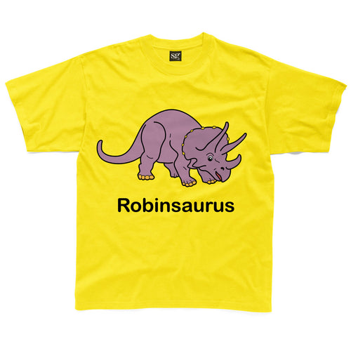 Personalised Triceratops Kids T-Shirt