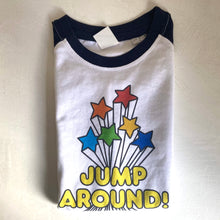 Load image into Gallery viewer, Jump Around 5-6 navy raglan (SALE ITEM)