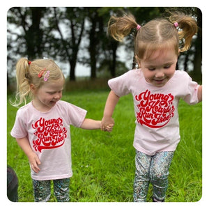 Young Hearts Run Free kids t-shirt