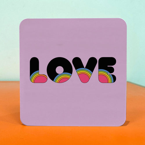 Love Rainbow Greetings Card