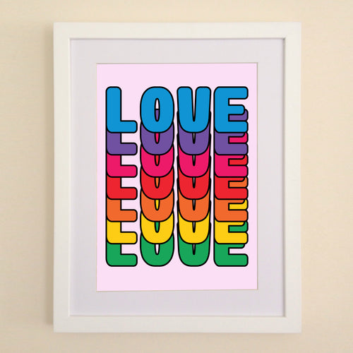 Love Sesame Street Style A4, A3 or 50cm x 70cm print