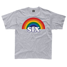 Load image into Gallery viewer, SIX retro rainbow kids t-shirt