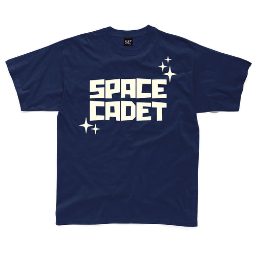 Space Cadet Navy Kids T-Shirt glow in the dark