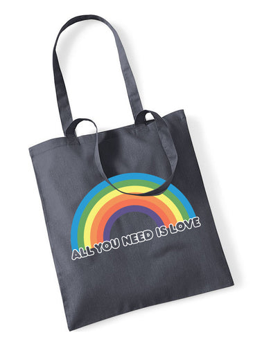 All You Need Is Love Graphite Tote Bag