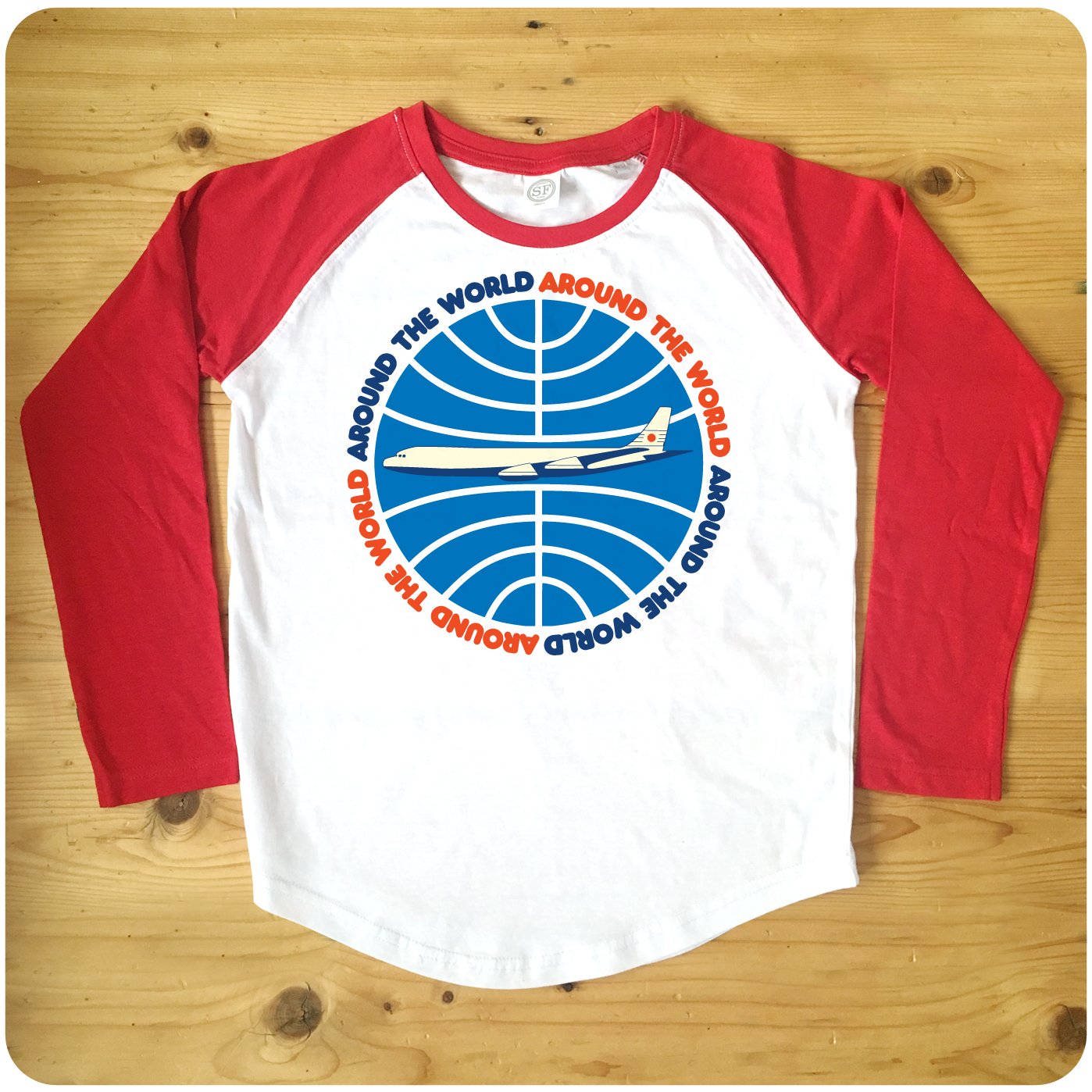 Around The World Raglan Baseball Women's T-Shirt