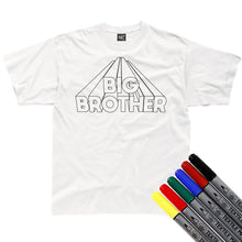 Load image into Gallery viewer, Big Brother Colour-In T-Shirt (fabric pens optional)