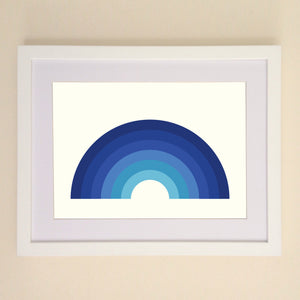 Blue Rainbow A4, A3 or 50cm x 70cm print