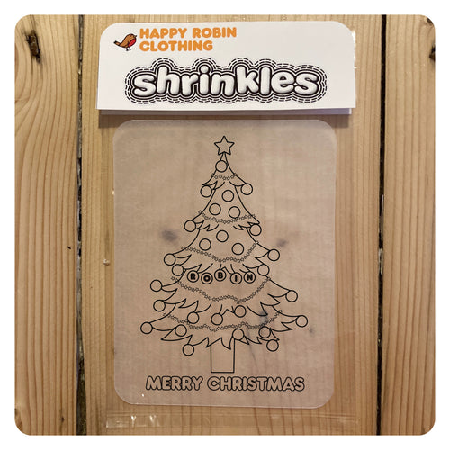 Pack of 5 Personalised Christmas shrinkles