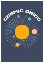 Load image into Gallery viewer, Cosmic Disco Solar System Record A4, A3 or 50cm x 70cm print