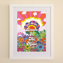 Load image into Gallery viewer, Dance To The Music A4, A3 or 50cm x 70cm print