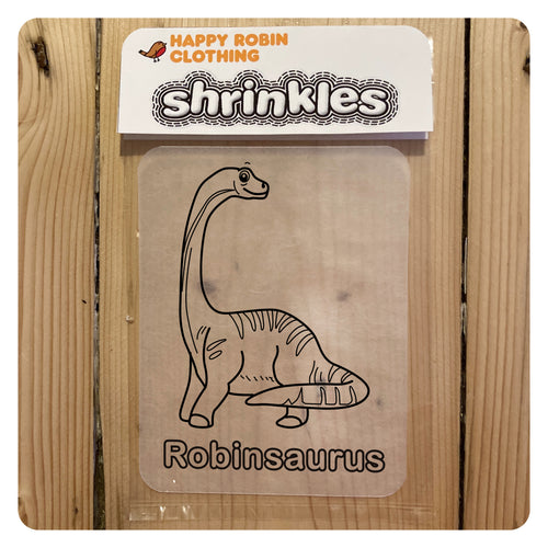 Personalised Diplodocus shrinkle