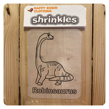 Load image into Gallery viewer, Pack of 5 Personalised Dinosaur shrinkles