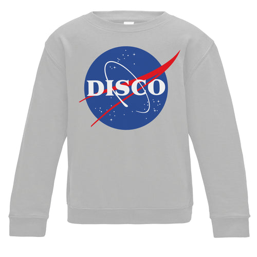 Space Disco Grey Kids Sweatshirt