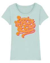 Load image into Gallery viewer, Everybody Loves The Sunshine Women&#39;s T-Shirt available in navy or light blue