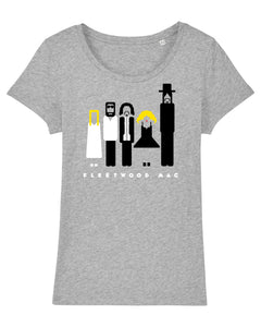 Fleetwood Mac Women's T-Shirt available in grey or eucalyptus